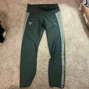 green underarmour leggings size medium